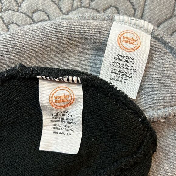 5 for $25🔥One Size (0-12 Months) Wonder Nation Set of 2 Beanies - Picture 3 of 4